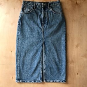 ZARA MIDI SKIRT JEANS